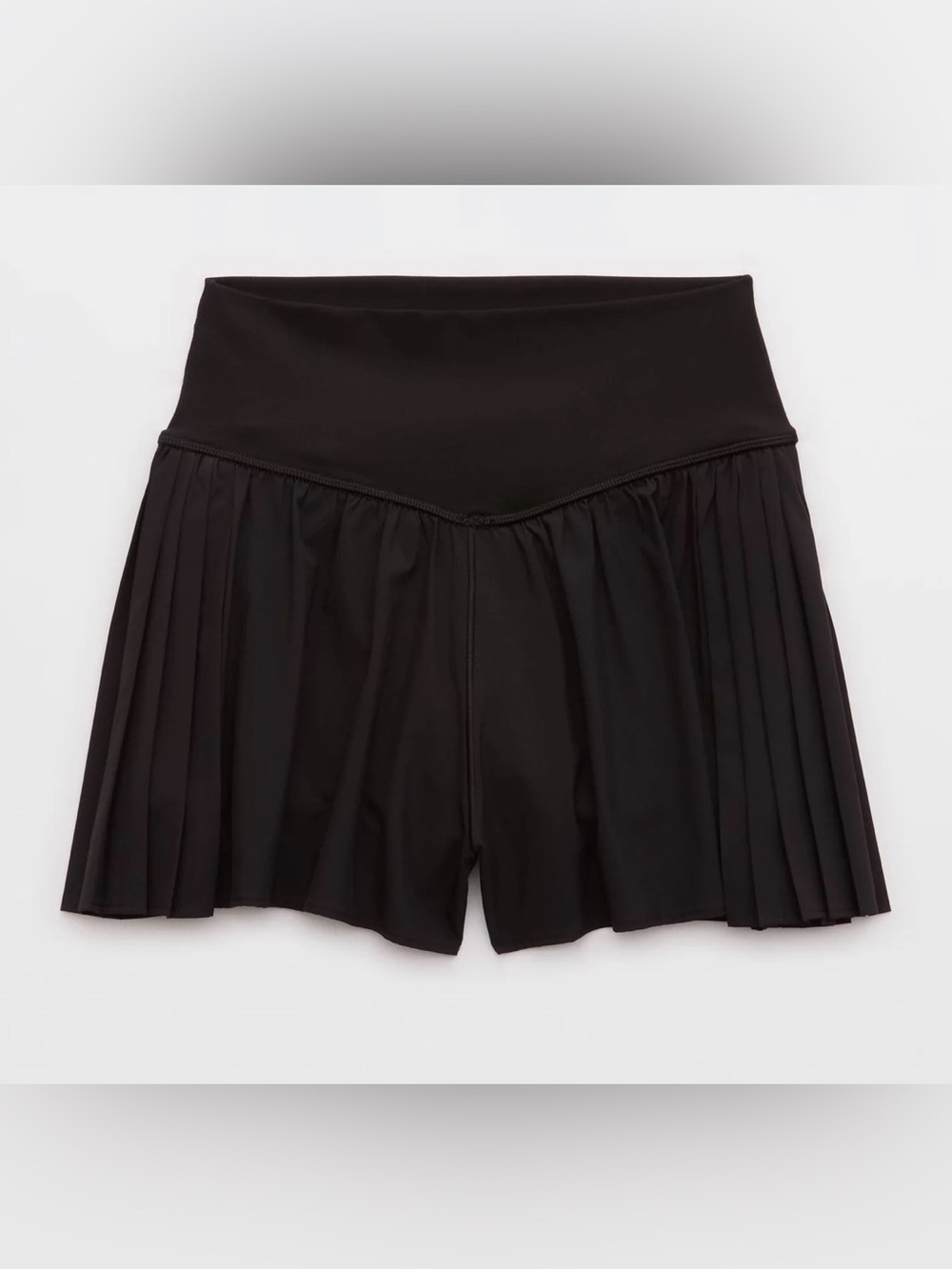 OFFLINE by Aerie Real Me Pleated Flowy Shorts Black Size Medium - Picture 6 of 6